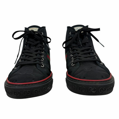 Gucci Off the Grid High Top Sneakers 1977 Tennis Shoes Black Men Size 10.5/US 11