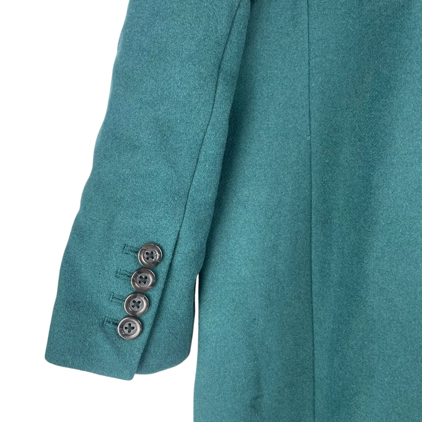 Ann Taylor LOFT Wool Blend Double Breasted Long Coat Green Size XL