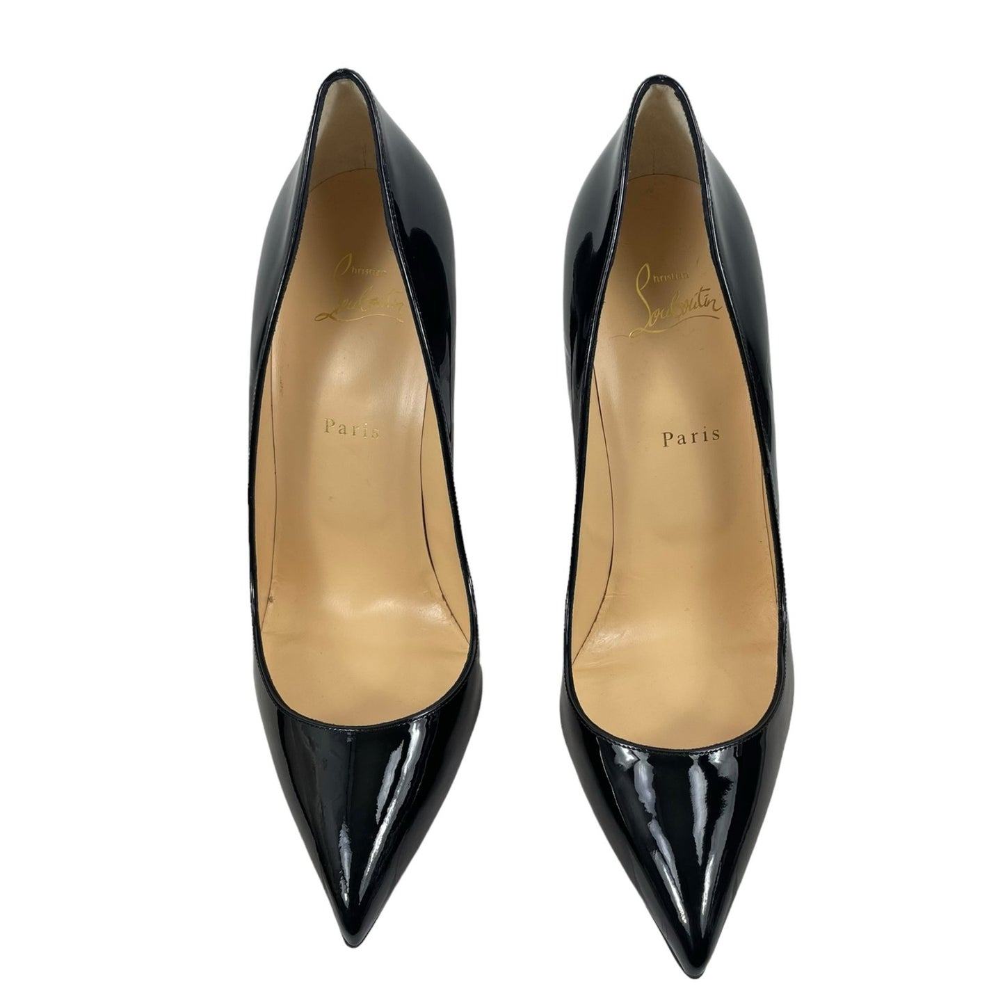 Christian Louboutin So Kate 120mm Patent Leather Pumps Black Size 41.5