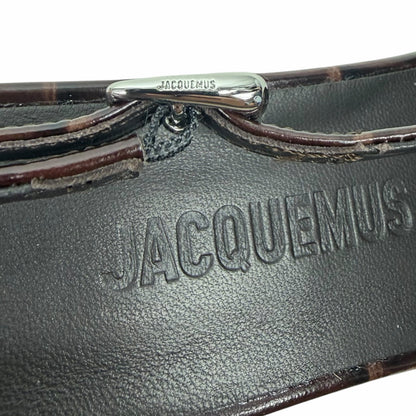 Jacquemus Les Duelo Slingback Pump Croc Emboss Brown Size 38