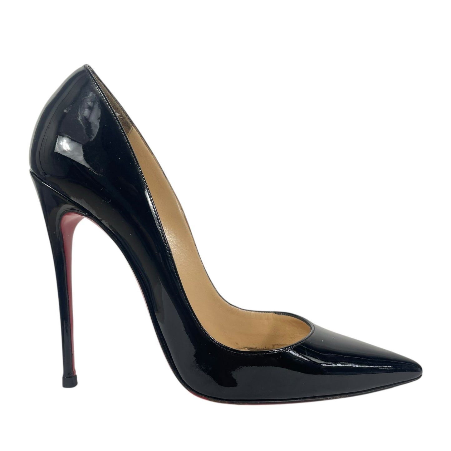 Christian Louboutin So Kate 120mm Patent Leather Pumps Black Size 39.5