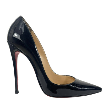 Christian Louboutin So Kate 120mm Patent Leather Pumps Black Size 39.5