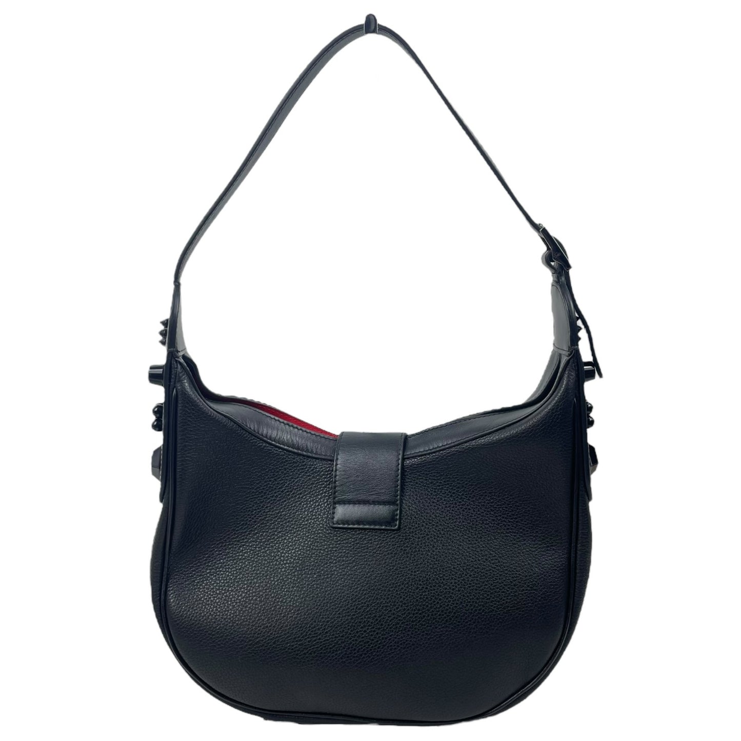 Christian Louboutin Carasky Small Empire Stud Leather Shoulder Bag Black