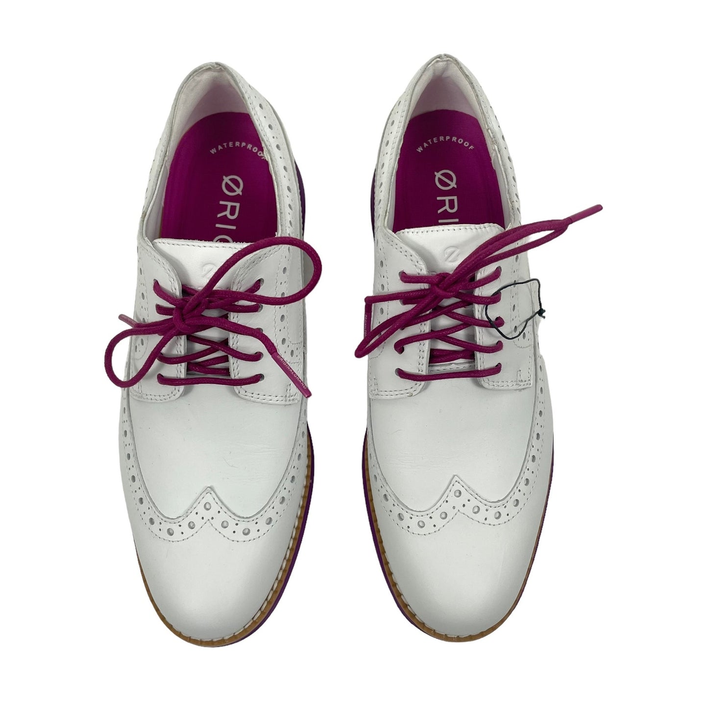 Cole Haan Original Grand Oxford Golf Shoes Waterproof White Size 7B