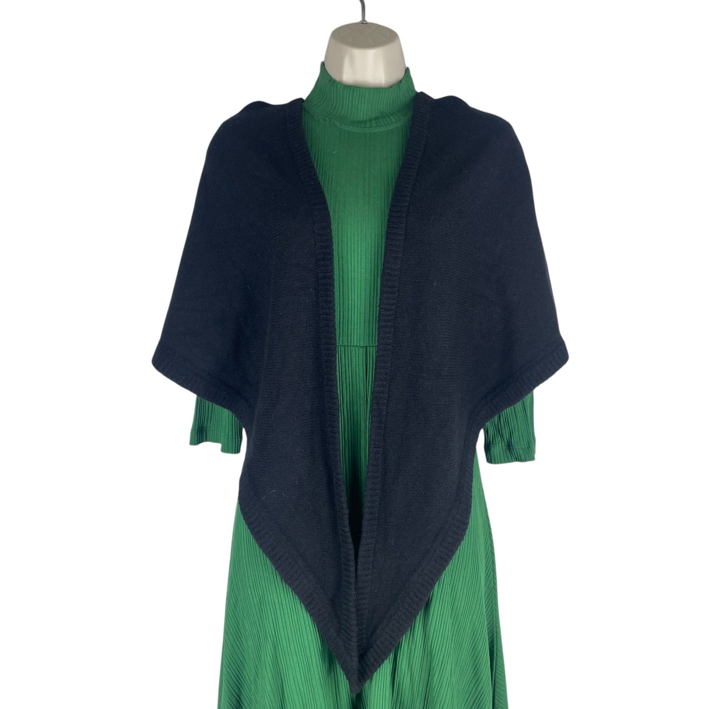 Toteme Triangle Wool & Cashmere Blend Scarf Wrap Black One Size