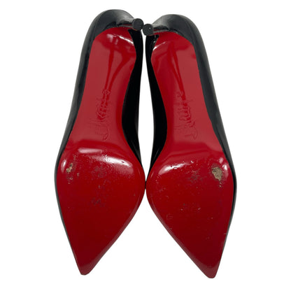 Christian Louboutin Kate 85mm Patent Leather Pump Black Size 42