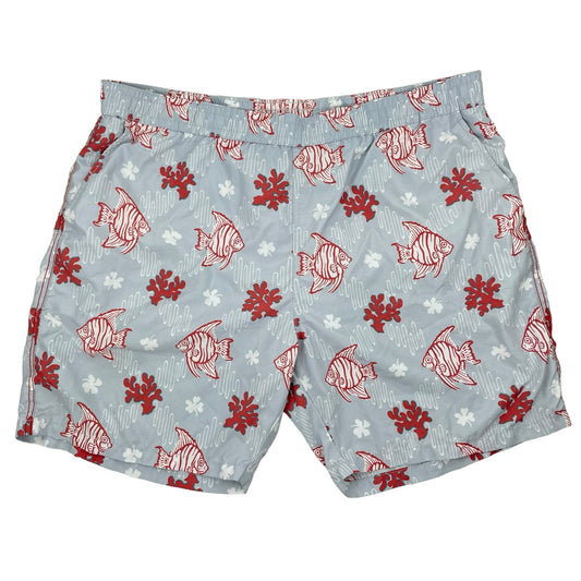 Reyn Spooner Fish Coral Reef Printed Swim Trunk Shorts Hawaiian Size 2XL