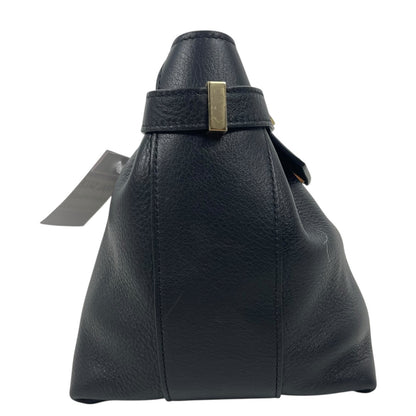 Salvatore Ferragamo Hug Soft Crossbody Bag Large Clutch Black Leather