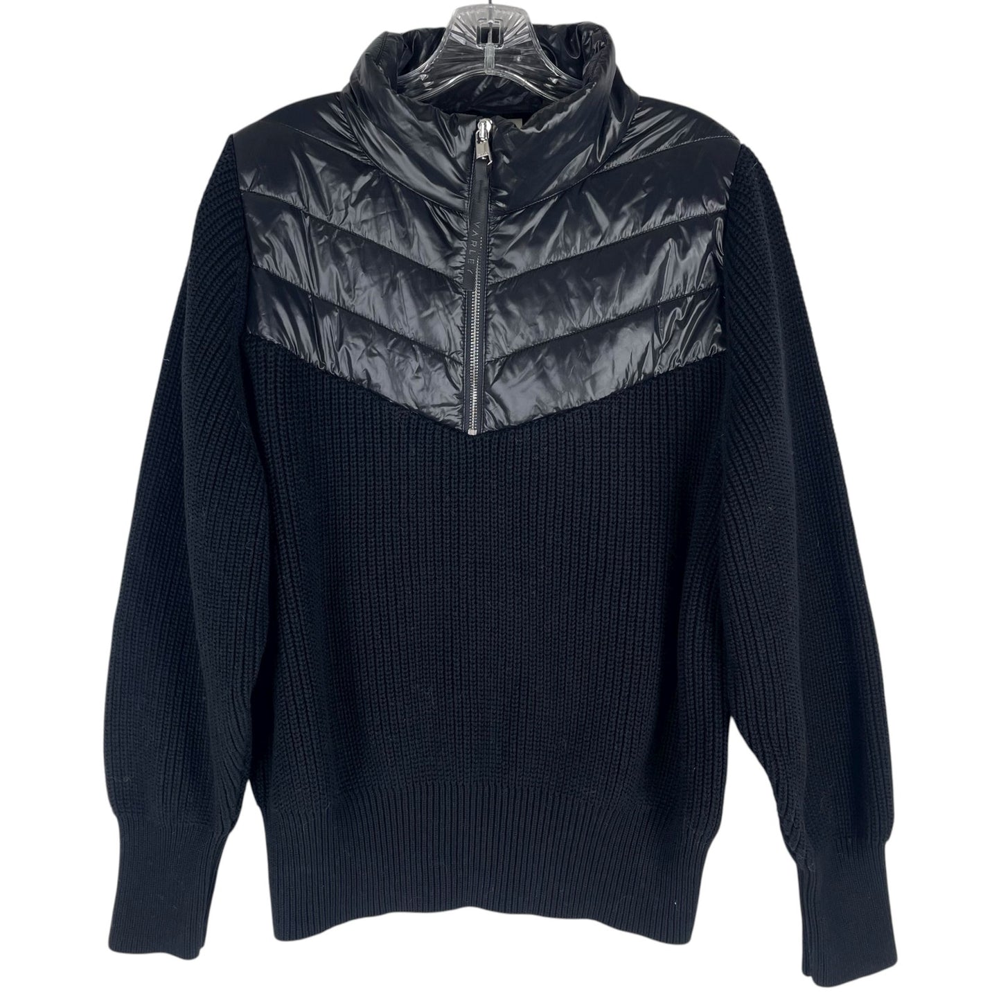 Varley Daines Padded Half Zip Jacket Pullover Sweater Black Size XL