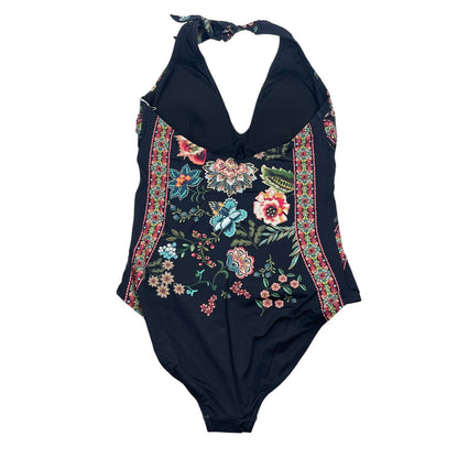 Johnny Was Ardem One Piece Swimsuit Floral Embroidered Size 3X