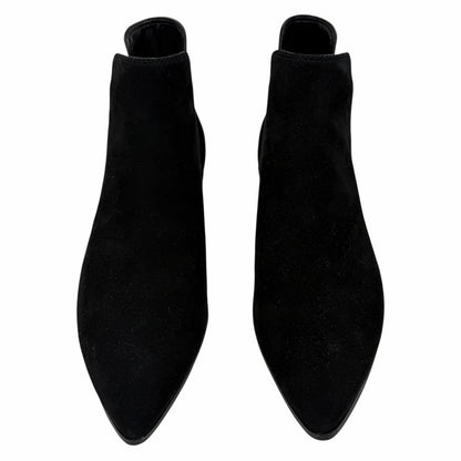 Cole Haan Hara Suede Pointed Toe Chelsea Ankle Boots Black Size 8B