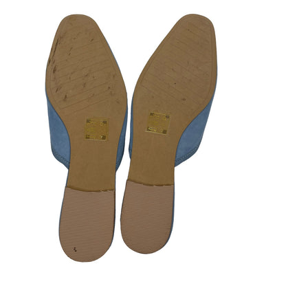 Who What Wear Cara Mule Ballet Flat Slide Light Blue Size 7.5