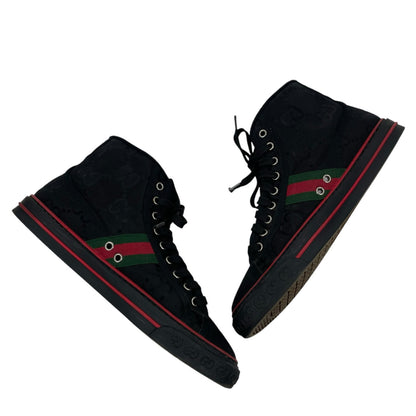 Gucci Off the Grid High Top Sneakers 1977 Tennis Shoes Black Men Size 8/ 8.5