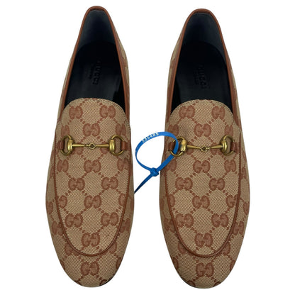 Gucci Jordaan GG Monogram Horsebit Loafer Ruggine Rust Size 40.5