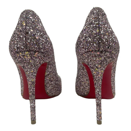 Christian Louboutin Pigalle 120 Glitter Pointed Toe Pump Pink Size 38