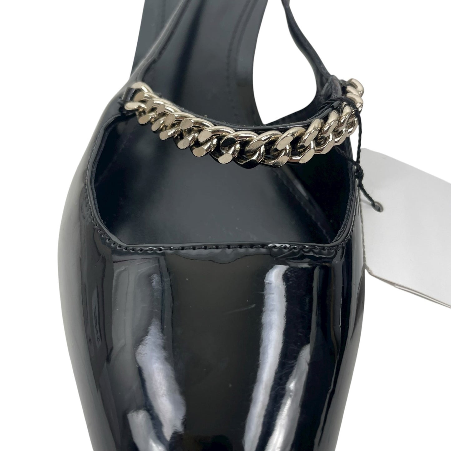 Mango Pointed Toe Kitten Heel Slingback Pump Link Strap Size 40/ 9