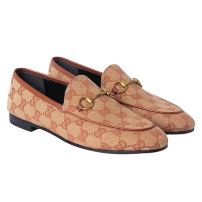 Gucci Jordaan GG Monogram Horsebit Loafer Ruggine Rust Size 40.5