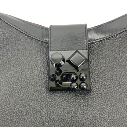 Christian Louboutin Carasky Small Empire Stud Leather Shoulder Bag Black