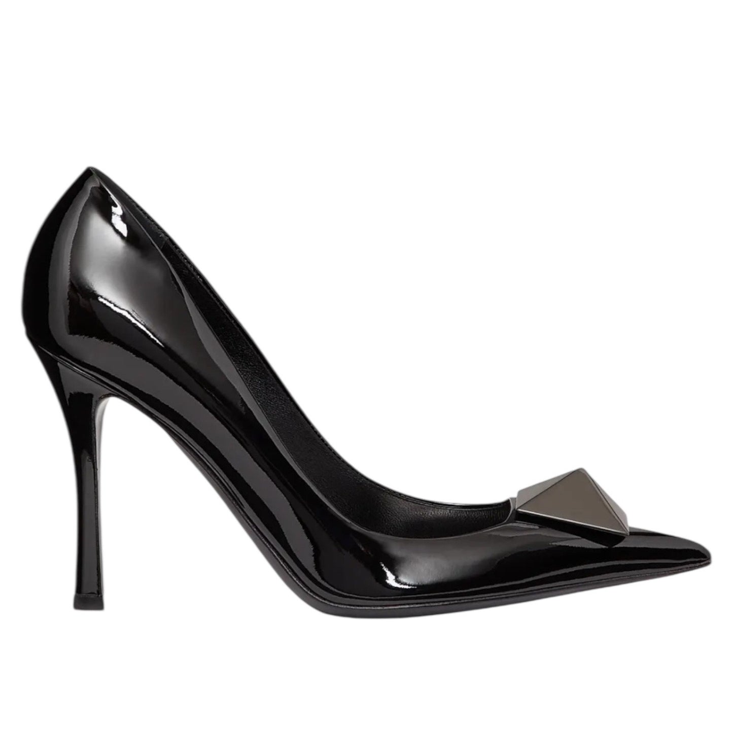 Valentino Garavani One Stud 100 Patent Leather Pumps Black Size 37
