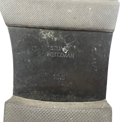 Stuart Weitzman Over the Knee Adrina City Boots Black Leather Size 10.5