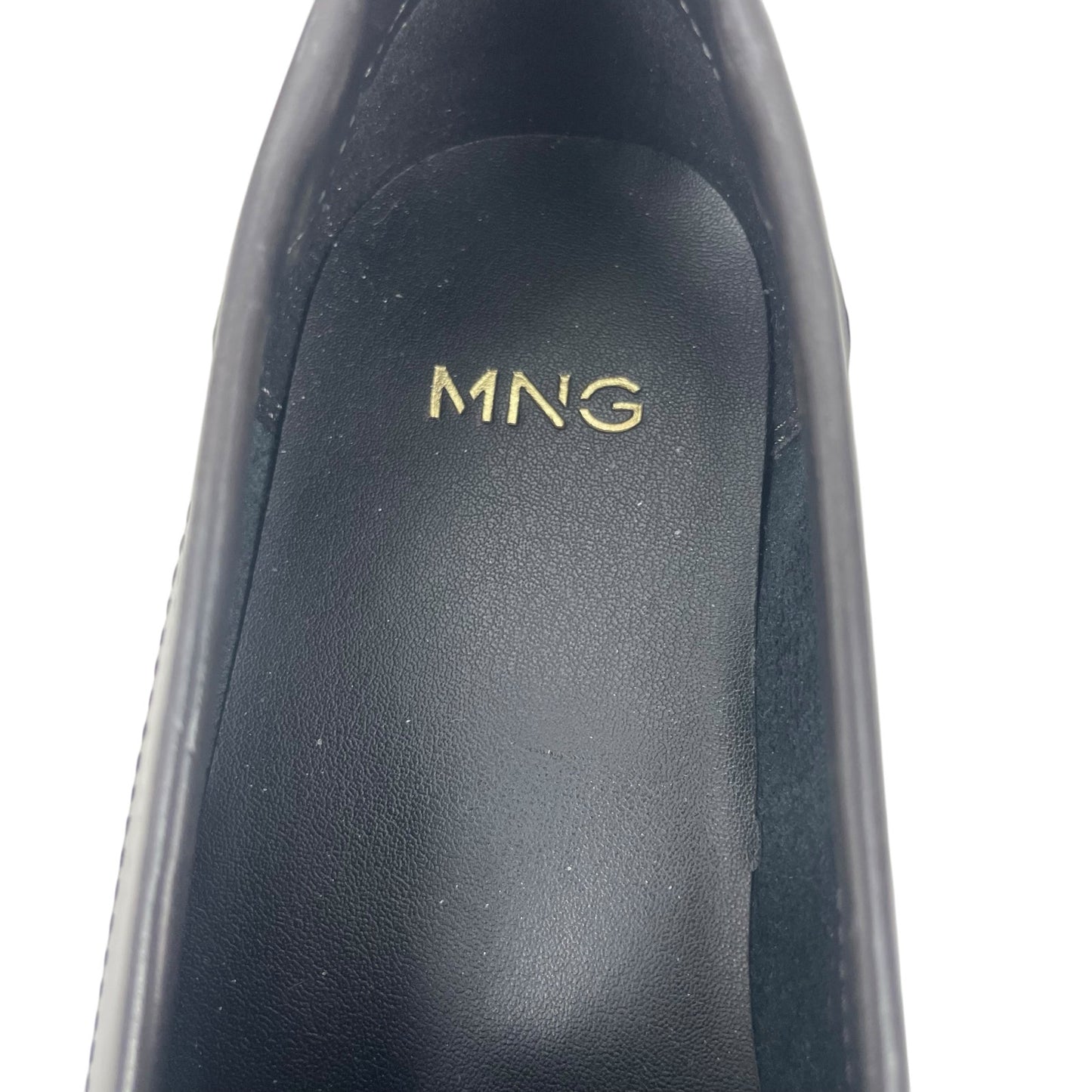 Mango MNG Square Toe Leather Penny Loafer Dark Grey Size 38/ US 7.5