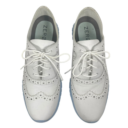Cole Haan Zerogrand Wingtip Leather Oxford Shoes Lace Up Blue Size 8B