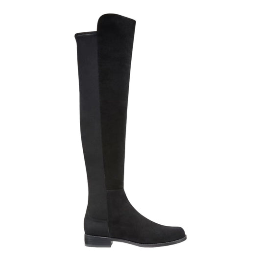 Stuart Weitzman 5050 Over the Knee Boots Suede Black Size 9.5