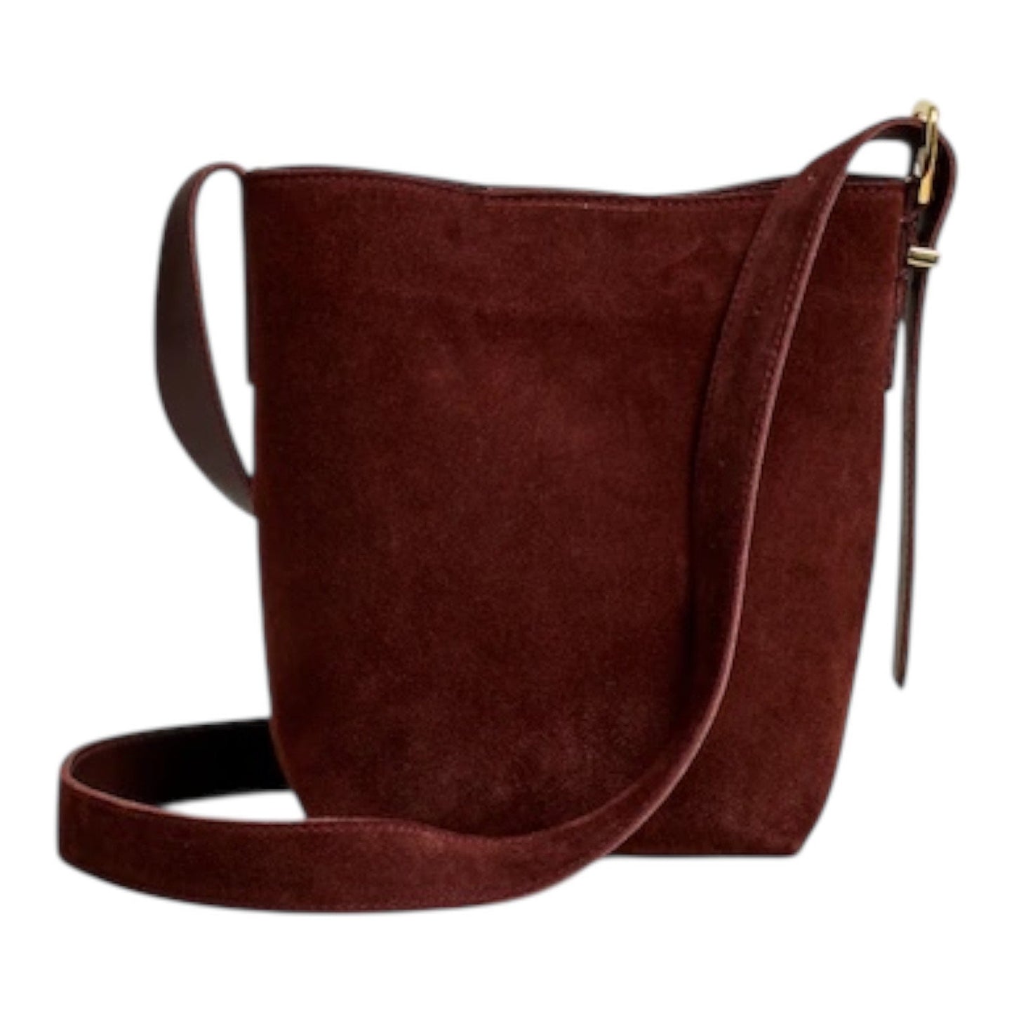 Madewell The Essential Mini Bucket Tote Chocolate Raisin Brown Suede