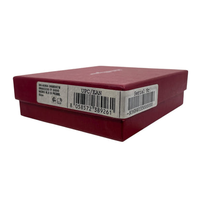 Salvatore Ferragamo Gancio Ellipse Skinny Leather Belt Size 80/32"