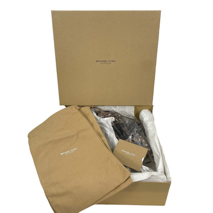 Michael Kors Rosanna Sandals Genuine Python Studded Size 37.5