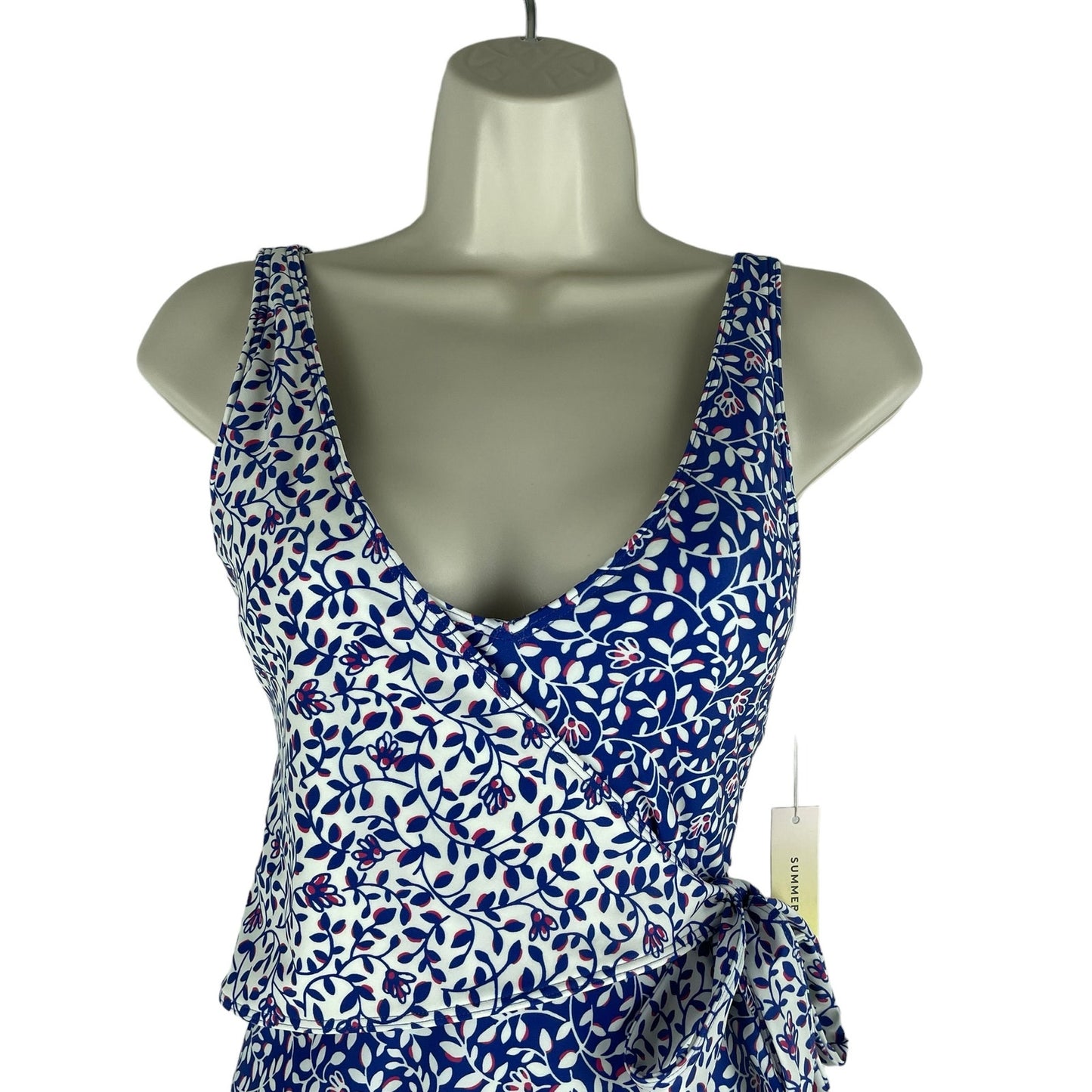 Summersalt The Perfect Wrap One Piece Swimsuit Floral Print Size 4