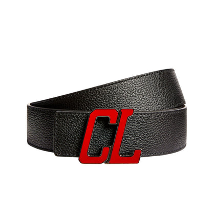 Christian Louboutin Happy Rui Logo Reversible Leather Belt Men Size 110/44