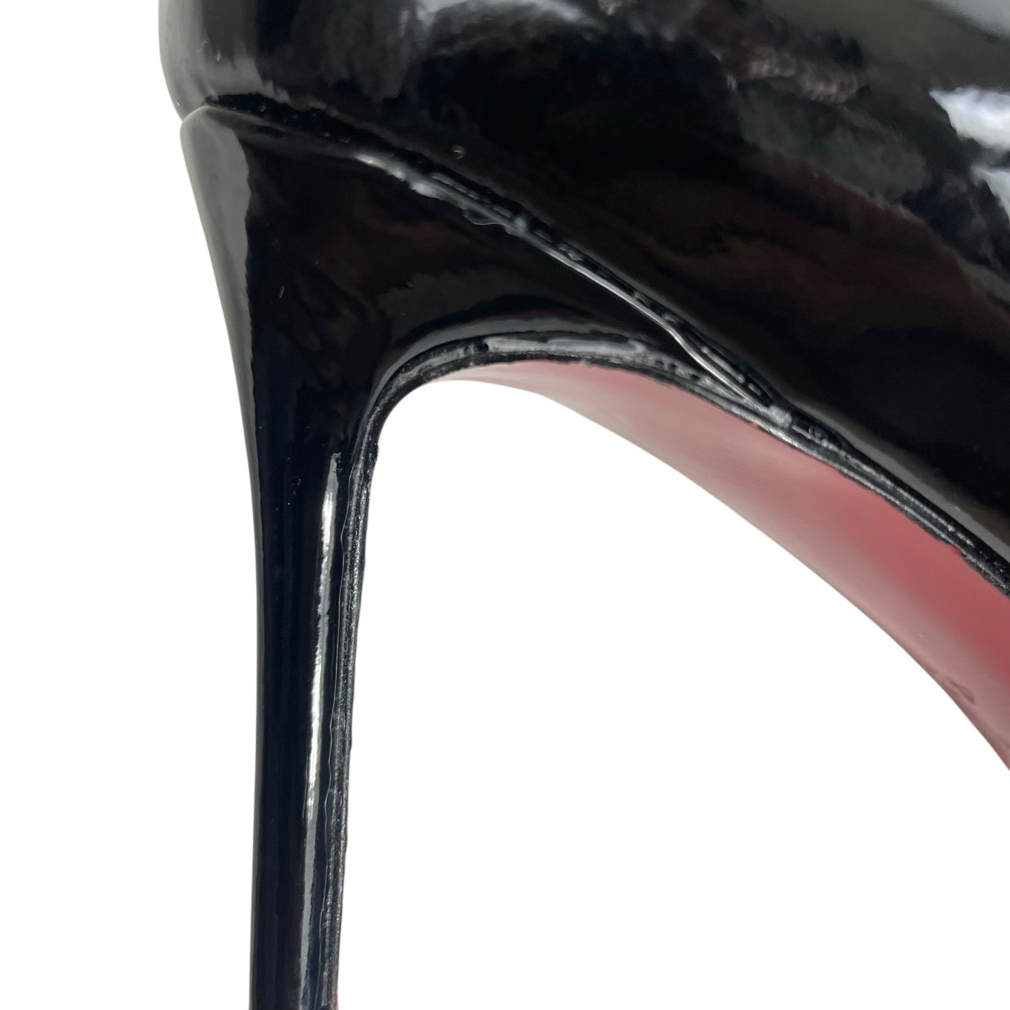 Christian Louboutin Kate 85mm Patent Leather Pump Black Size 42