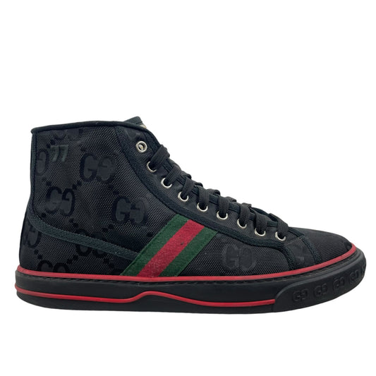 Gucci Off the Grid High Top Sneakers 1977 Tennis Shoes Black Size 8/8.5