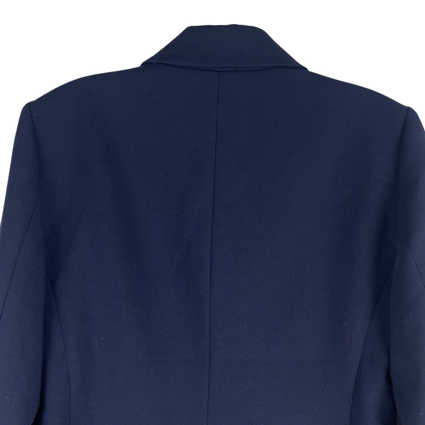 Ann Taylor LOFT Double Breasted Gold Button Blazer Jacket Navy Size 2