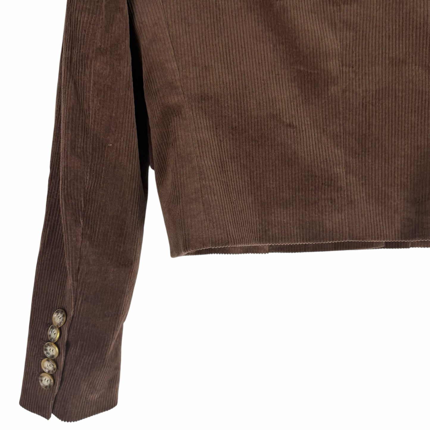 Veronica Beard Bentley Double Breasted Corduroy Jacket Brown Size 2