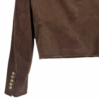 Veronica Beard Bentley Double Breasted Corduroy Jacket Brown Size 2