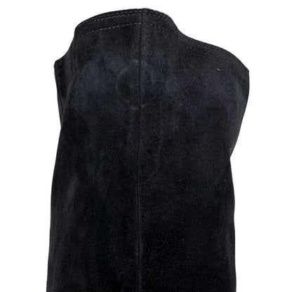 Isabel Marant Riria Suede Slouchy Tall Boots Midnight Blue Size 38