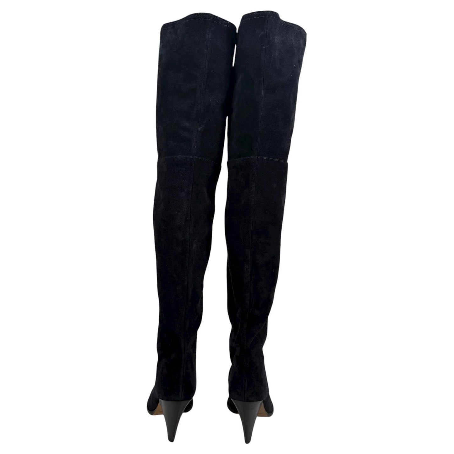 Isabel Marant Riria Suede Slouchy Tall Boots Midnight Blue Size 38