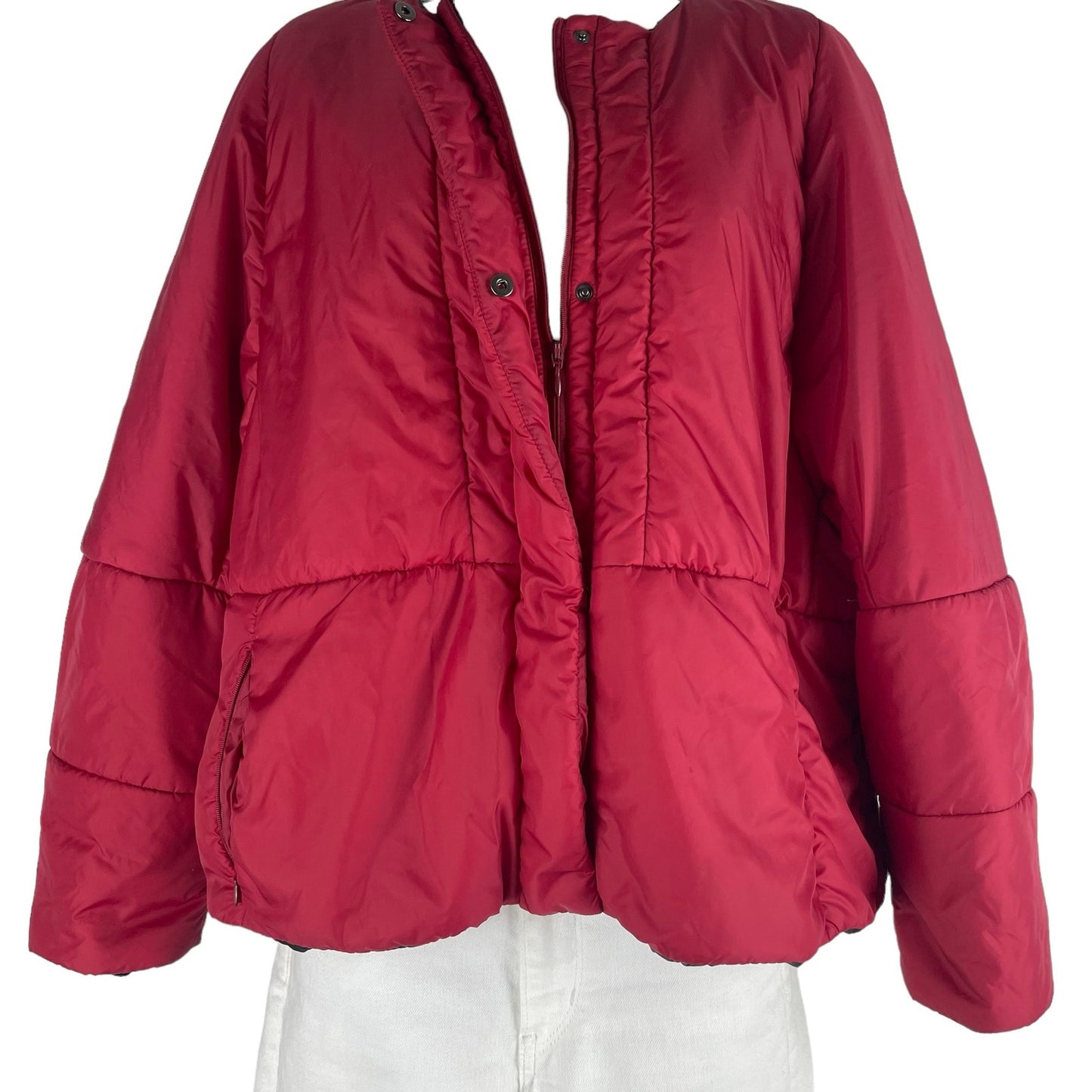 I'M ISOLA Marras Red Full Zip Puffer Jacket Red Size 40/ US 4