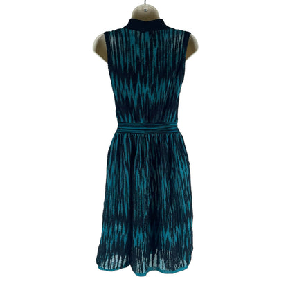 M Missoni Cable Knit Mesh Mini Dress Deep Jade Size 40/ 4