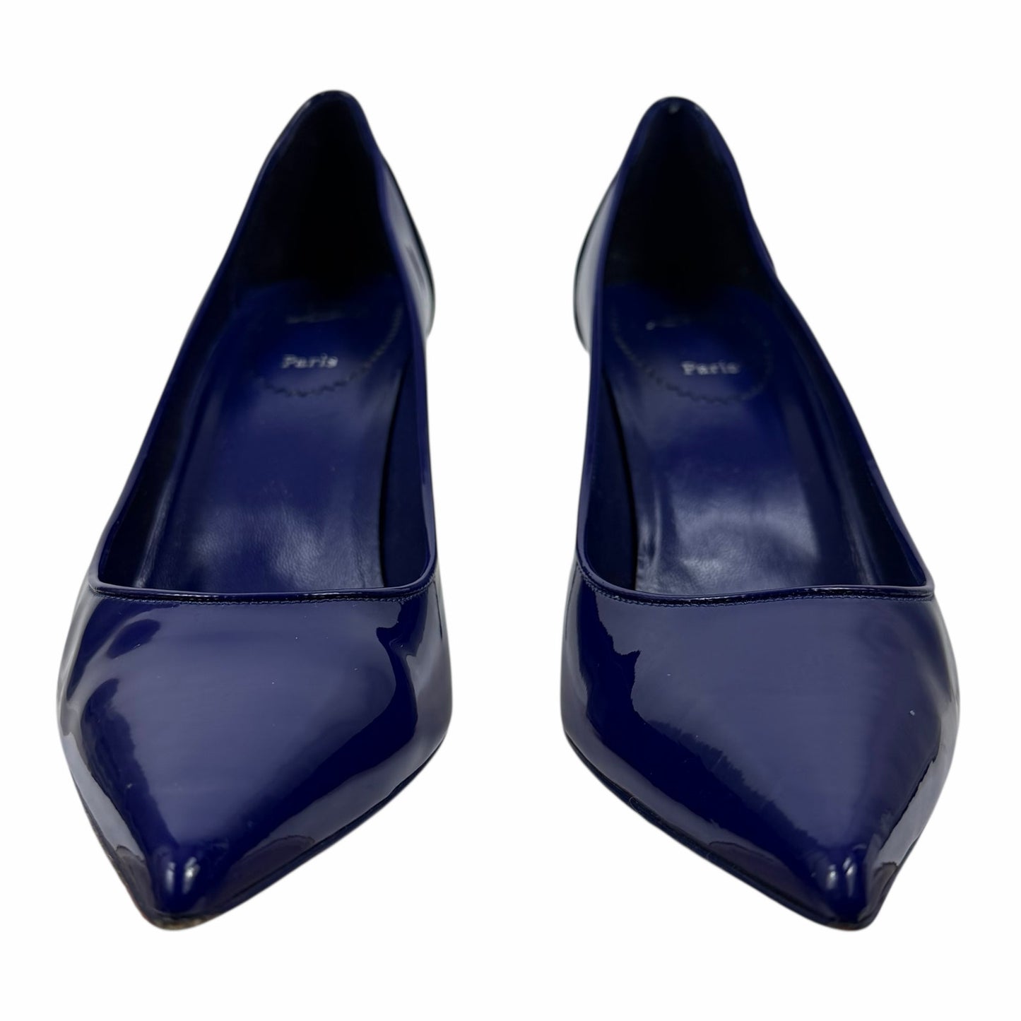 Christian Louboutin Sporty Kate 85 Patent Pump Galactiqueen Blue Size 42