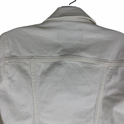 Banana Republic Classic White Denim Jacket Size XXS Petite