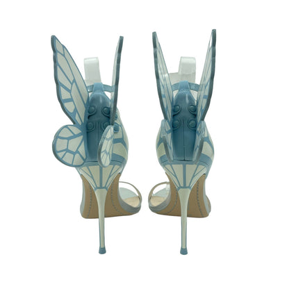 Sophia Webster Chiara Butterfly Wing Bridal Sandals Ice Size 37.5M