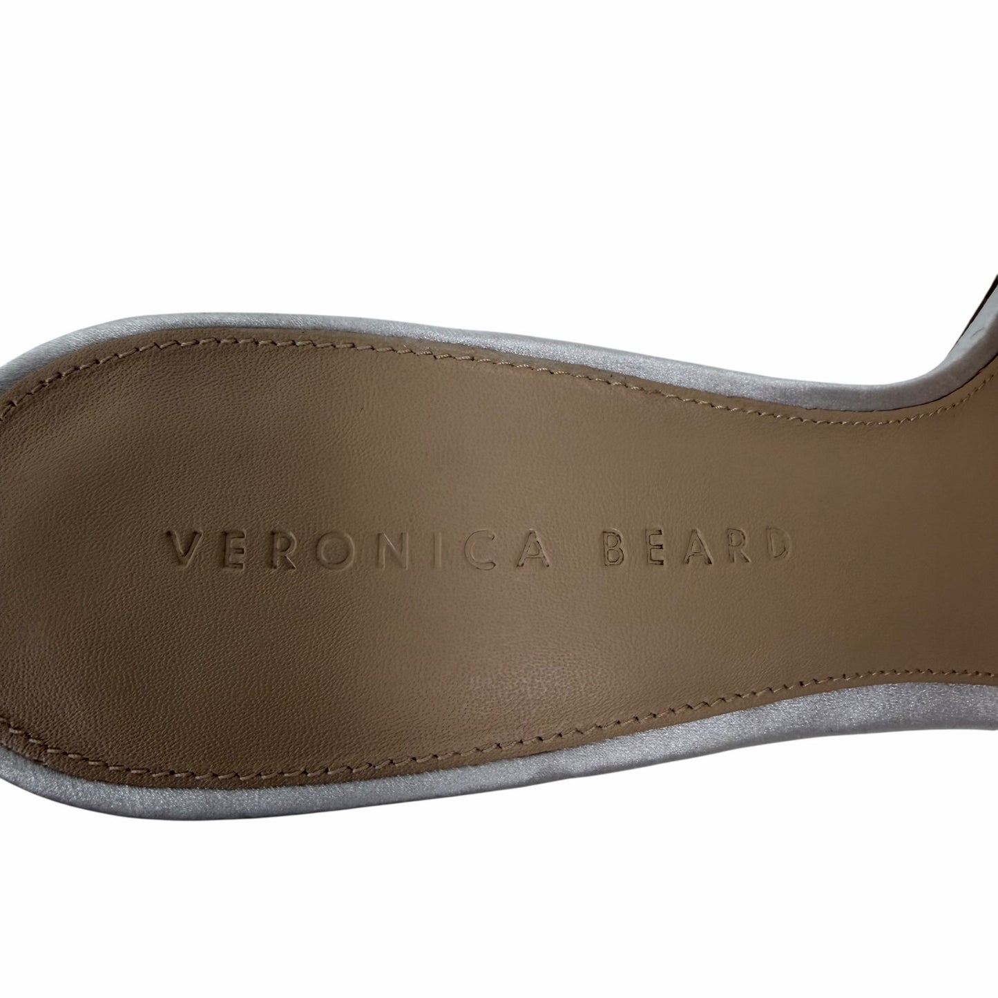 Veronica Beard Braxton Beaded Mule Sandal Coconut White Size 9M